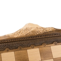 Шахматы + Нарды резные "Арарат" 50, Ohanyan Шахматы + Нарды резные "Арарат" 50, Ohanyan