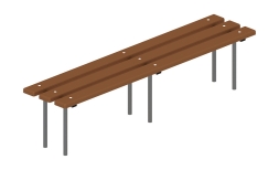 Скамья - МФ 42.01.04-И1, фото 2 Скамья - МФ 42.01.04-И1, фото 2