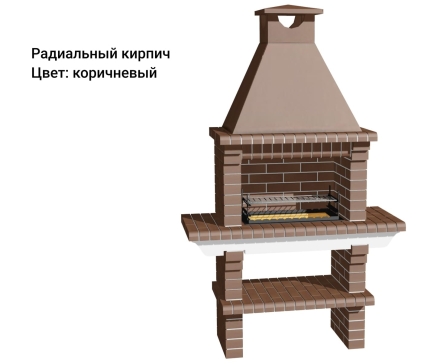 Печь Аристократ 702 Прямоугольный кирпич микс коричневого с желтым, фото 12