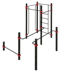 Спортивный комплекс PARASTECTER LITE, опорный столб 76х3 мм, фото 3