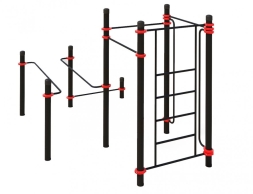 Спортивный комплекс PARASTECTER LITE, опорный столб 76х3 мм, фото 2