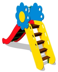 Детская горка Цветик Г044 H=1250 для игровых площадок, фото 2 Детская горка Цветик Г044 H=1250 для игровых площадок, фото 2