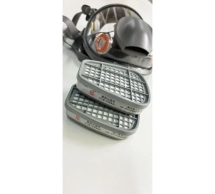 Профессиональный респиратор/маска/противогаз RoomBroom МС7800 ( 6800 )/3М, FFP3 с фильтром B1(серый) RB2175