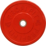 Изображение товара Диск для штанги каучуковый, красный, PROFI-FIT D-51, 25 кг
