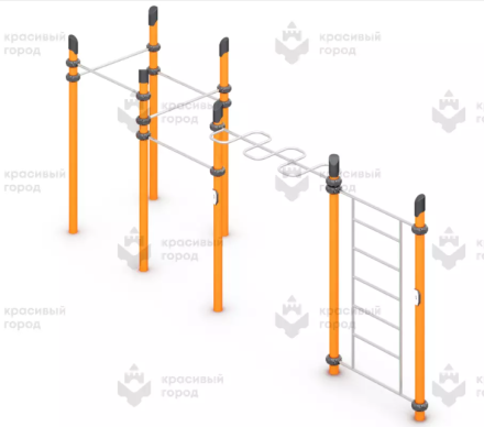 Воркаут «5 турников, шведская стенка и рукоход «зигзаг», фото 1