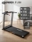 Беговая дорожка электрическая для дома Domsen Fitness F-130, складная, мини, компактная, для ходьбы, до 110 кг