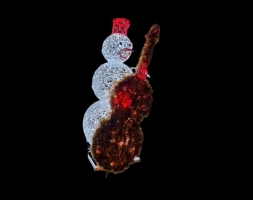 Световая фигура Снеговик-музыкант (высота 2 м), фото 2