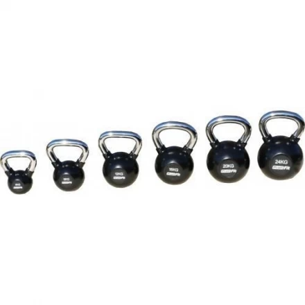 Гиря обрезиненная с хромированной ручкой PROFI-FIT, 36 кг, фото 2