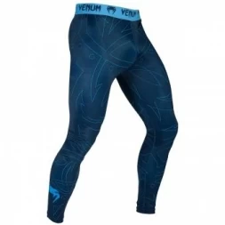 Компрессионные штаны Venum Nightcrawler - Navy Blue