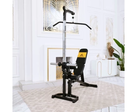 Скамья с вертикальной и горизонтальной тягой Powertec, фото 2