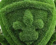 Топиари Вазон с гербом - газон Eco