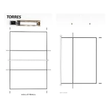 Такт. доска для вол. &quot;TORRES&quot;, арт.TR1001V, маркерная, с зажимом, в компл. маркер, белая