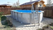 Сборный бассейн Гибралтар 5,5х3,7х1,35м. (комплект)