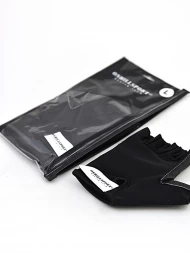 Перчатки для фитнеса unisex кожа черный Q12, фото 3