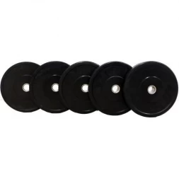 Диск для штанги каучуковый, черный, PROFI-FIT D-51, 10 кг, фото 2