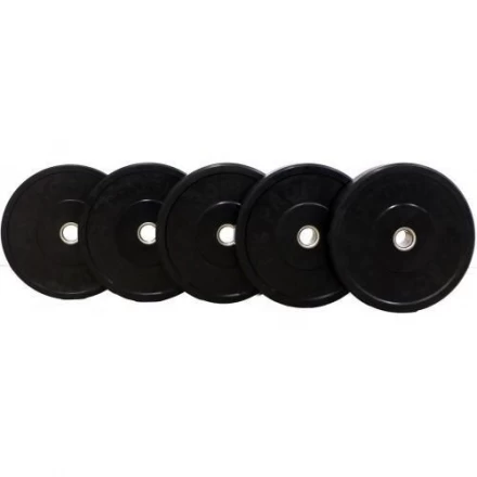 Диск для штанги каучуковый, черный, PROFI-FIT D-51, 10 кг, фото 2
