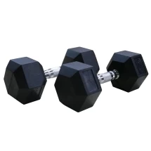 ГЕКСАГОНАЛЬНЫЕ ОБРЕЗИНЕННЫЕ ГАНТЕЛИ DFC DB001-40 40кг (пара) 