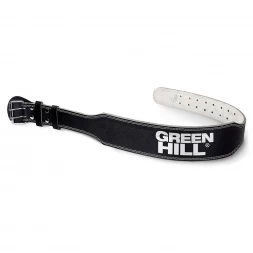Пояс тяжелоатлетический &quot;GREEN HILL&quot; , 4 дюйма, размер L (дл.115 см), черный
