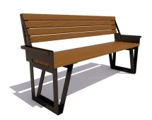 Парковая скамейка Ижевск, Лиственница 1,5 м