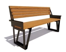 Парковая скамейка Ижевск, Лиственница 1,2 м
