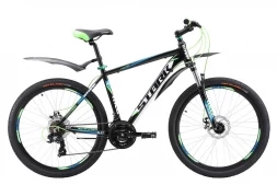 Велосипед Stark'17 Hunter 26.2 D черно-зеленый 16&quot;