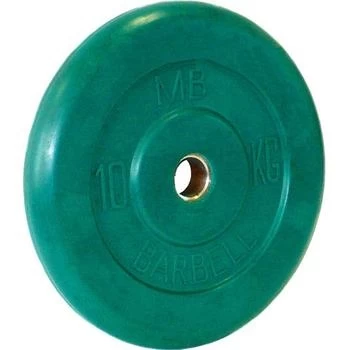 Диск обрезиненный цветной BARBELL 10 кг., d26мм, фото 1