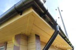 Беседка из бруса профилированного №20 закрытого типа 4х4м Под ключ, фото 4