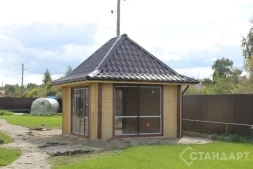 Беседка из бруса профилированного №20 закрытого типа 4х4м Под ключ, фото 2