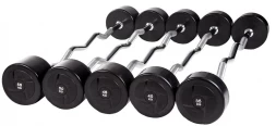 Набор изогнутых штанг PROFI-FIT, 35-55 кг, шаг 5 кг. (компл. 5шт)