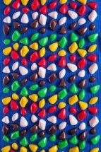 Коврик-дорожка массажный с цветными камнями (100x40 см)