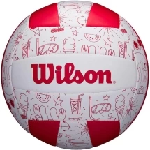 Мяч вол. &quot;Wilson Seasonal&quot; арт.WTH10320XB, р.5, 18 пан, композит.кожа, маш.сшивка, бело-красный