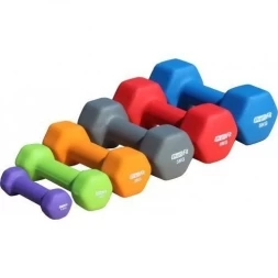 Гантель в виниловой оболочке PROFI-FIT 4 кг, форма шестигранник, красный, фото 1