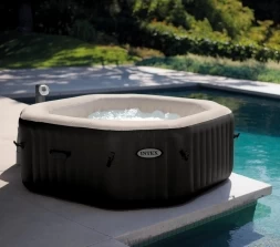 Надувной бассейн Intex Спа Jet and Bubble Deluxe 168/218х71см, фото 3