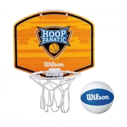 Набор для мини-баскетбола Wilson Hoop Fanatic Mini hoop kit, пластик, резина, оранжевый