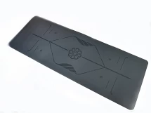 Коврик для йоги PU 183*68 *04 см с разметкой