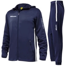 Костюм спортивный муж. с капюш. &quot;MIKASA&quot;, арт. MT546-061-M, р.M, 100% полиэстер, темносине-белый
