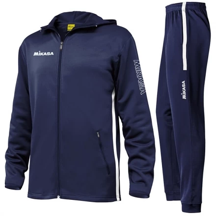 Костюм спортивный муж. с капюш. &quot;MIKASA&quot;, арт. MT546-061-M, р.M, 100% полиэстер, темносине-белый, фото 1
