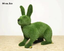 Топиари заяц Лада, h=90 см - газон Eco, фото 1