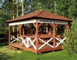 Прямоугольная беседка БОЛЬШАЯ ЕВРОПА, фото 16
