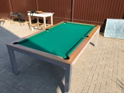 ВСЕПОГОДНЫЙ БИЛЬЯРДНЫЙ СТОЛ &quot;ДОБРЫНЯ&quot; 10 футов ХАЙ-ТЕК-STYLE (пирамида), фото 1