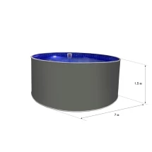 Бассейн Лагуна Гигабасс 7,0х1,5 м