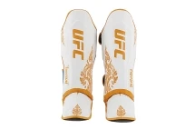 (UFC Premium True Thai Защита голени, цвет белый/голубой, размер M)