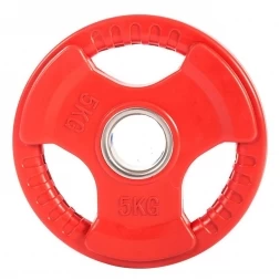 Диск обрезиненный ZSO цветной 3 HANDLE  D-51,  5 кг, фото 1