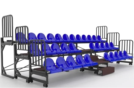 Трибуна телескопическая ОЛИМП СИТИ 3-х рядная на 32 места (Авангард), фото 5