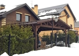 Деревянный навес для двух авто МАРСЕЛЬ Базовая комплектация, фото 4