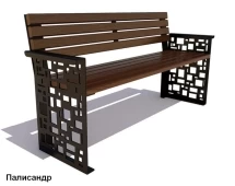 Скамейка уличная Барселона, Лиственница 2 м