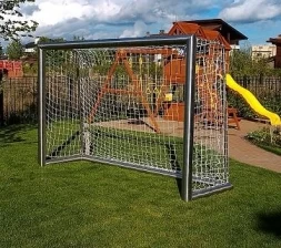 Футбольные ворота из нержавеющей стали 3х2х1,5х1 м, фото 1