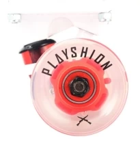 Скейтборд прозрачный Playshion 22″ FS-PS002 со светящимися колесами