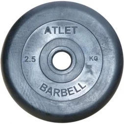 Диск обрезиненный BARBELL ATLET 25 кг / диаметр 31 мм