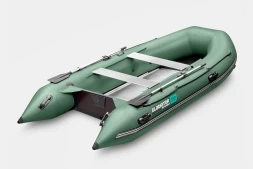 Gladiator B 370 AL LIGHT Зеленый моторная лодка ПВХ Алюминиевый пайол, фото 2